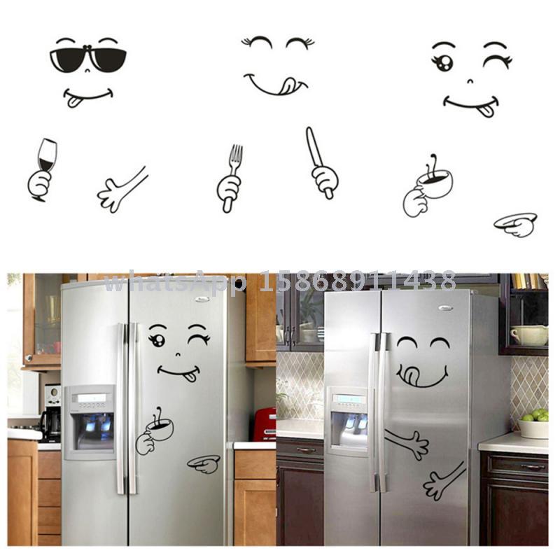 Slingifts Face Sticker Kitchen Refrigerator Sticker Happy Smiley Sticker Party Office Ornament Home Decor Wall Sticker