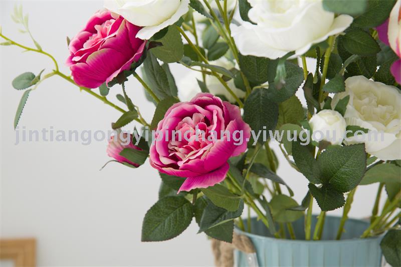 Peony rose artificial flower hotel interior decoration flower home decor
