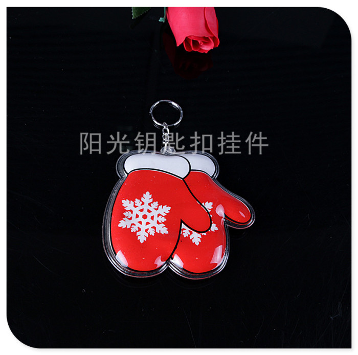 Christmas promotional gifts cute cartoon PVC key button small gift Pendant Christmas promotional gifts cute cartoon PVC key button small gift Pendant
