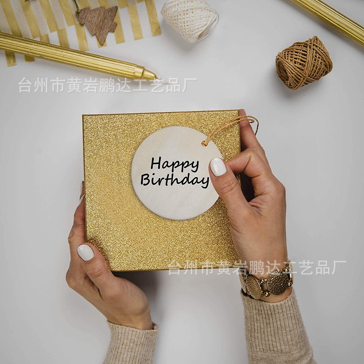 DIY Wooden Gift Coaster Doodle Hand Drawn round Wood Piece Crafts Pendant Support Small Batch