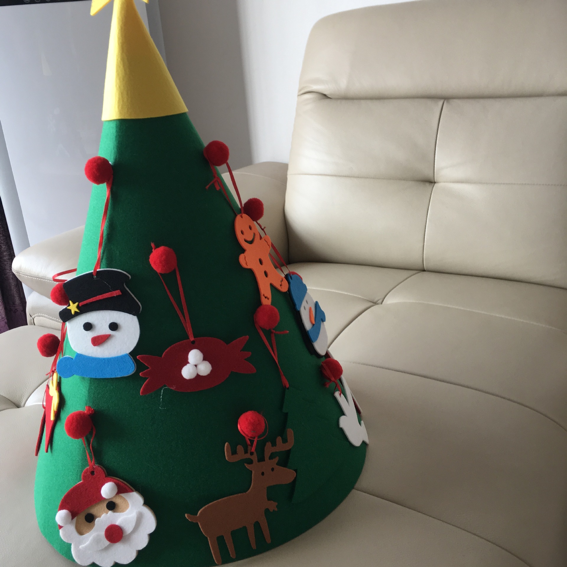Felt Felt Christmas Decorations Christmas Hat DIY Children's Toys Handmade Three-dimensional Christmas Tree Spot