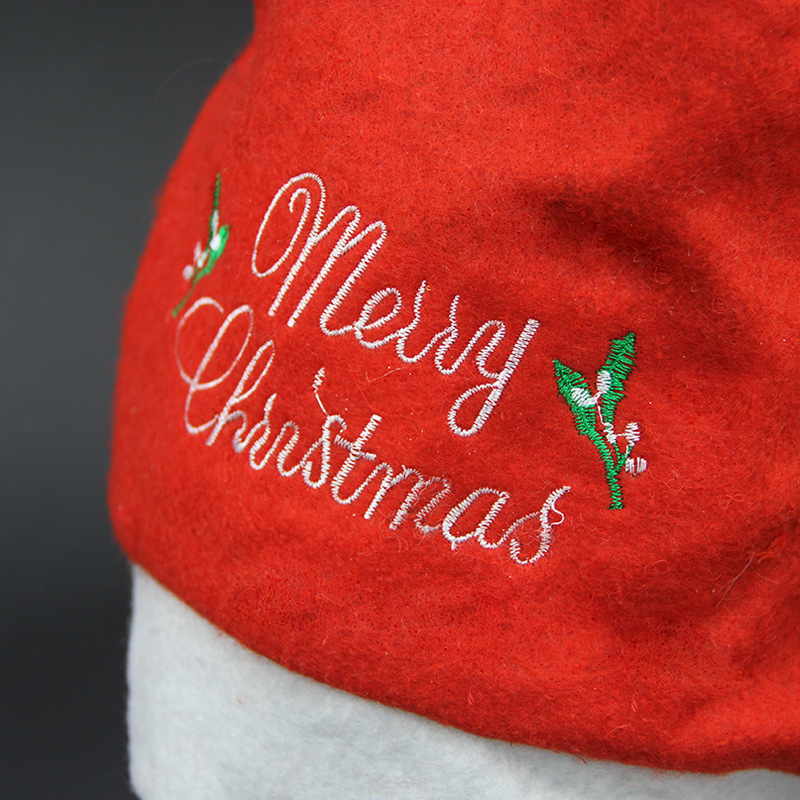Christmas Hat Adult Children English Embroidered Hat Santa Claus Hat Children Party Headdress Small Gift Gift
