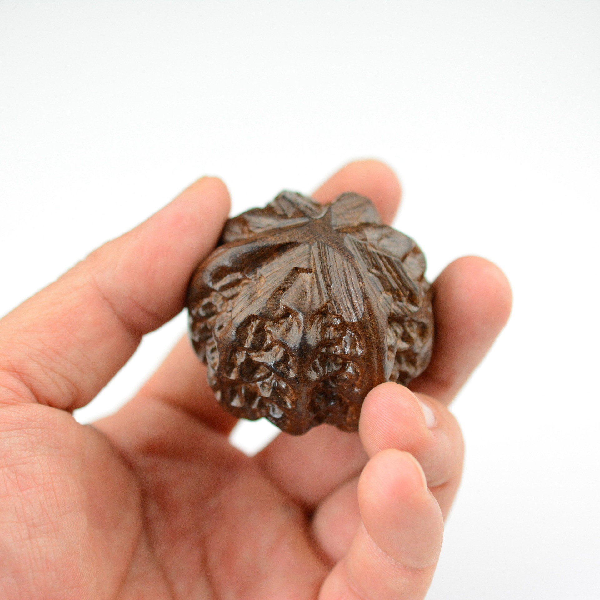 Vietnam Eaglewood Hand Piece Leather Black Wood Carving Playing Hand Piece Crafts Hand Piece Wholesale Variety of Options