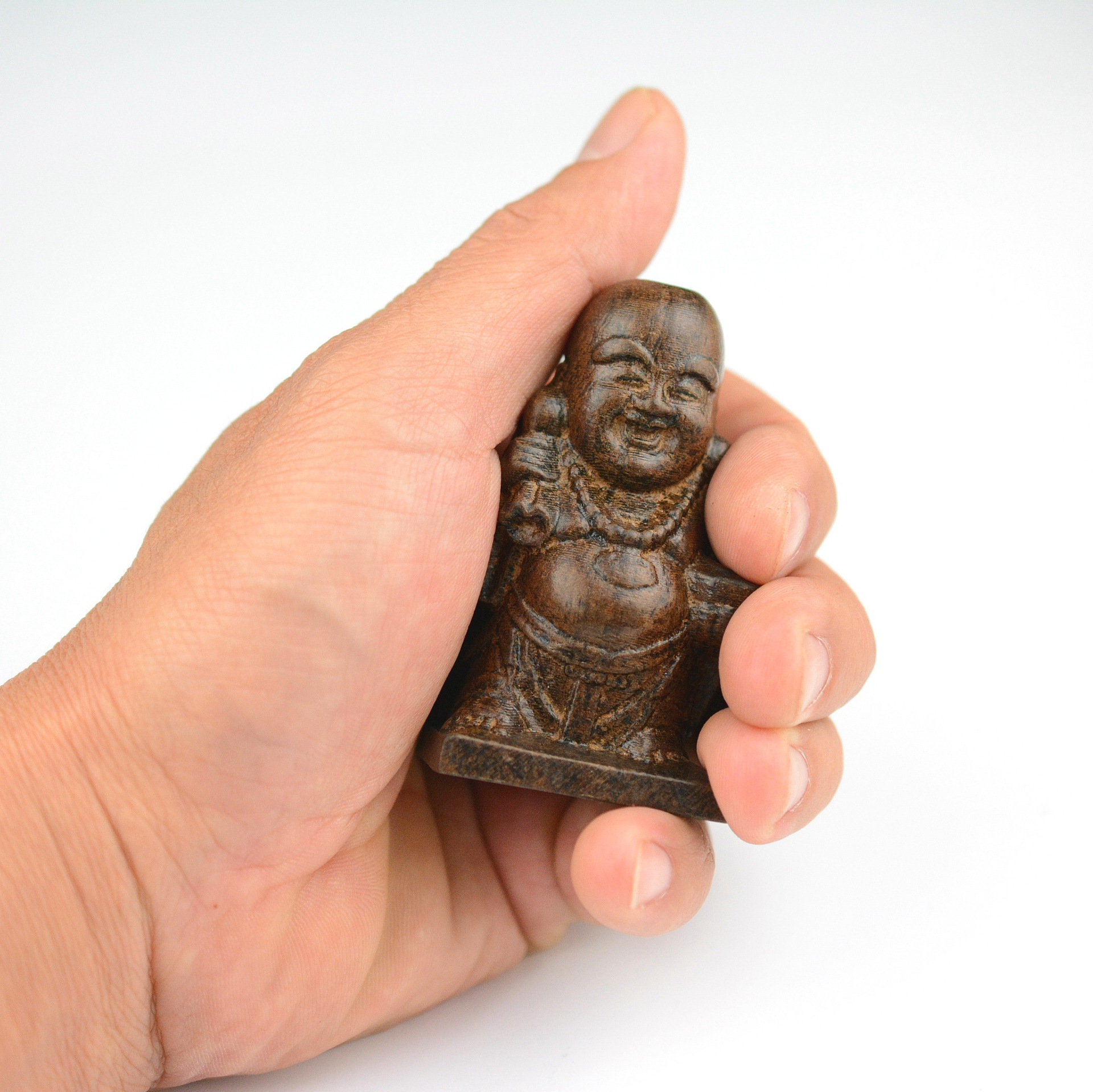 Vietnam Eaglewood Hand Piece Leather Black Wood Carving Playing Hand Piece Crafts Hand Piece Wholesale Variety of Options
