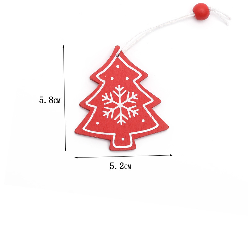 Christmas decorations box wooden Christmas ornaments Snowflake Christmas tree elk ornaments wood crafts Christmas decorations box wooden Christmas ornaments Snowflake Christmas tree elk ornaments wood crafts