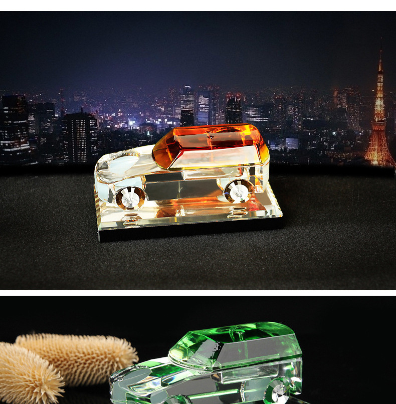 Car Decoration Crystal Glass Car Model Car Perfume Creative Upscale Decoration Car Interior Ornaments Crafts