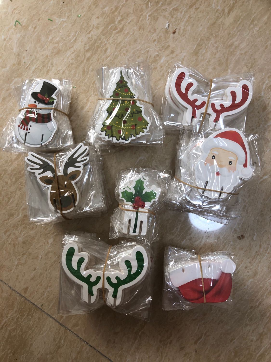 Wine Glass Hot Selling Christmas Hat Wine Glass Christmas Wine Glass Card Instert Snowman Elk Horn Cup Card Wine Instert