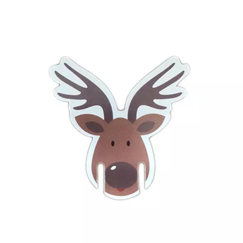 Wine Glass Hot Selling Christmas Hat Wine Glass Christmas Wine Glass Card Instert Snowman Elk Horn Cup Card Wine Instert
