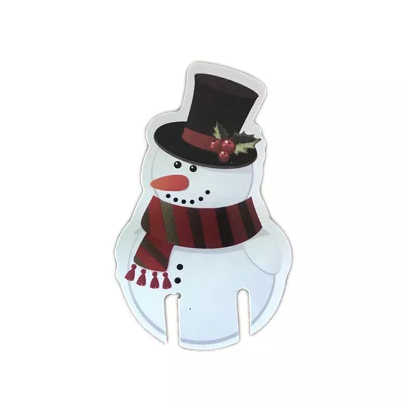 Wine Glass Hot Selling Christmas Hat Wine Glass Christmas Wine Glass Card Instert Snowman Elk Horn Cup Card Wine Instert