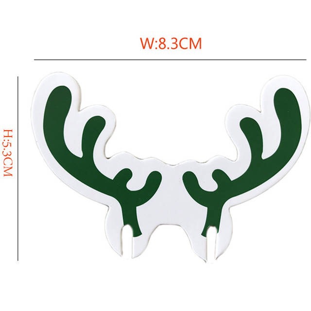 Wine Glass Hot Selling Christmas Hat Wine Glass Christmas Wine Glass Card Instert Snowman Elk Horn Cup Card Wine Instert