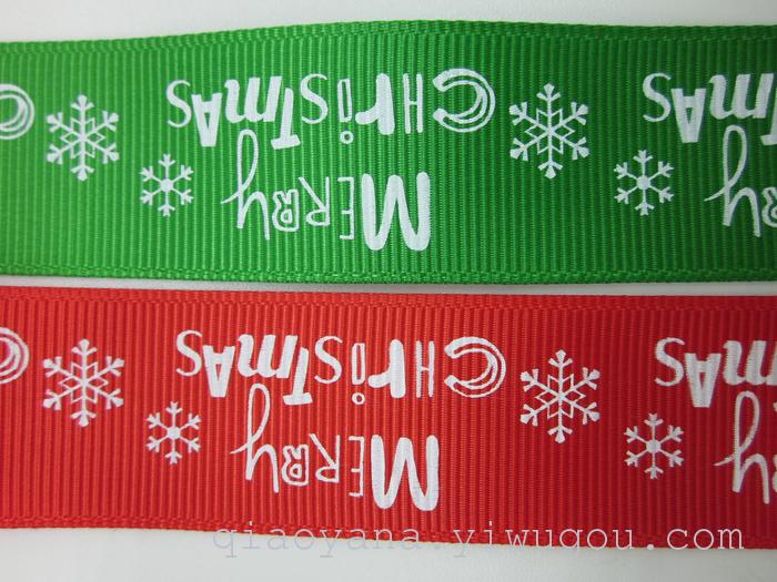 Factory Direct Sales Ribbon Printing Christmas Hat Printing Ribbon 2.5Cm Ribbed Band Printing Christmas Snowflake Bell Factory Direct Sales Ribbon Printing Christmas Hat Printing Ribbon 2.5Cm Ribbed Band Printing Christmas Snowflake Bell