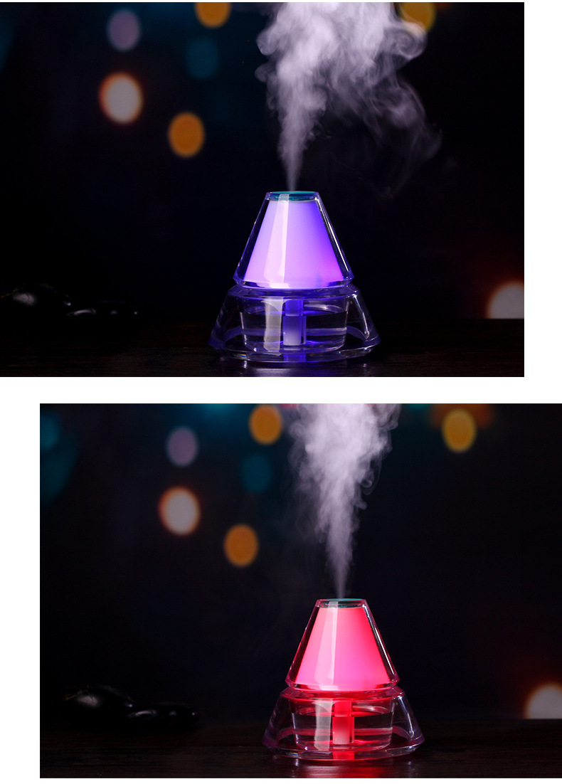 New Iceberg Humidifier USB Luminous Creative Mini Air Purifier Crystal Crafts
