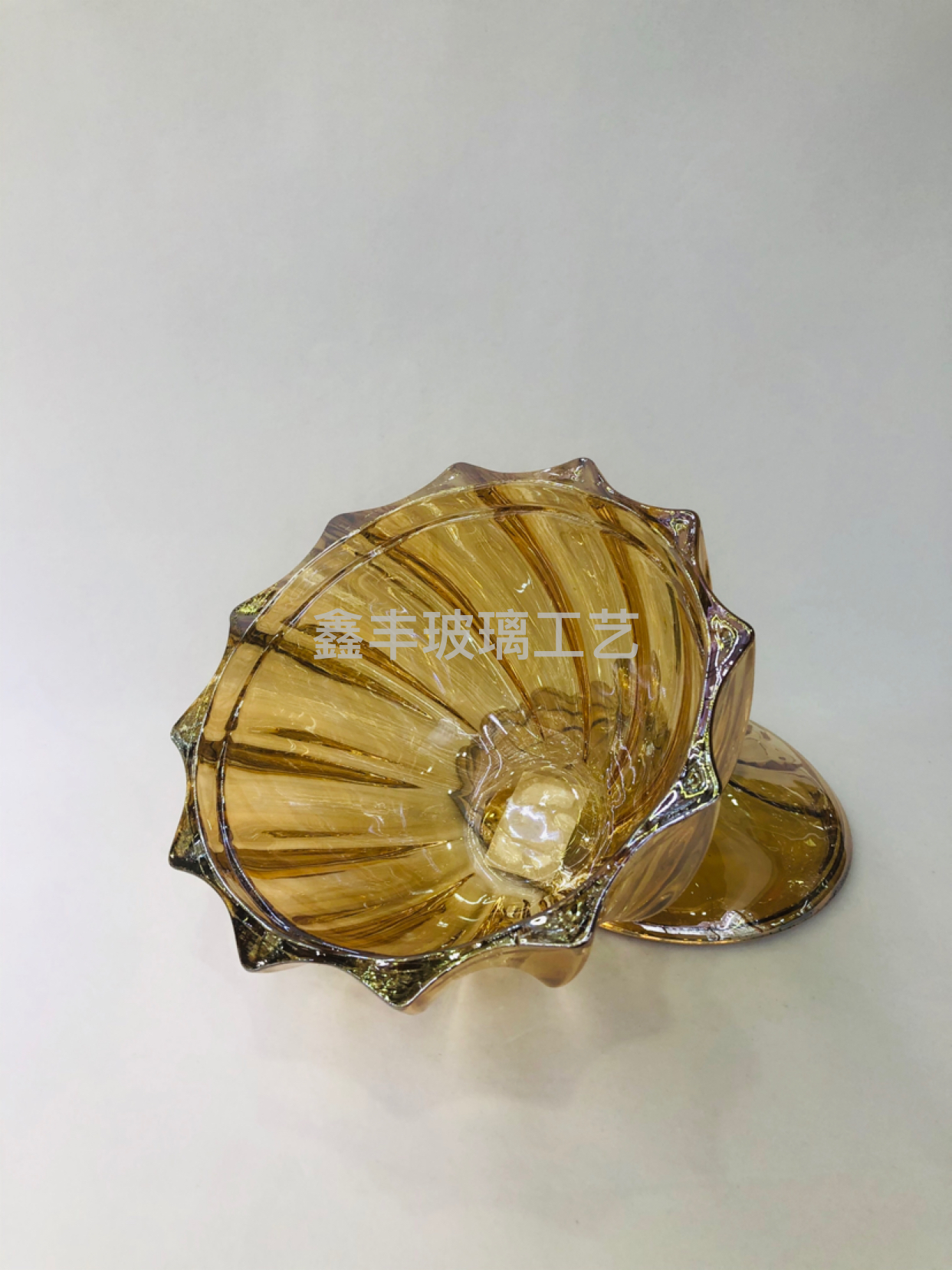 Factory Direct Sales Electroplated Golden Crystal Crafts Candy Jar Storage Jar Home Living Room and Wine Cabinet Decorations Decoration