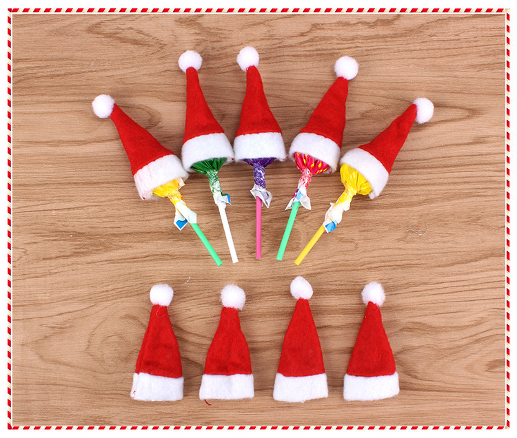 Christmas Decoration Supplies Children's Christmas Hat Christmas Lollipop Cap Christmas Non-Woven Fabric Mini Christmas Hat Christmas Hat Christmas Decoration Supplies Children's Christmas Hat Christmas Lollipop Cap Christmas Non-Woven Fabric Mini Christmas Hat Christmas Hat