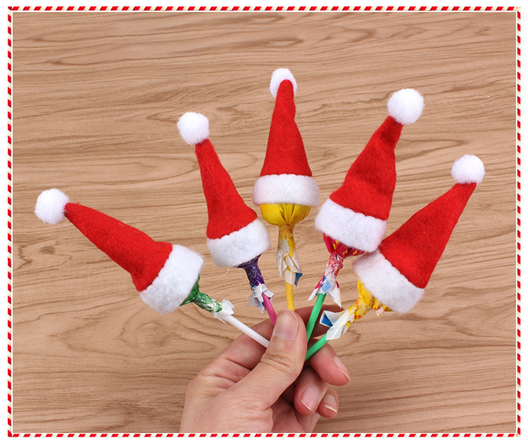 Christmas Decoration Supplies Children's Christmas Hat Christmas Lollipop Cap Christmas Non-Woven Fabric Mini Christmas Hat Christmas Hat Christmas Decoration Supplies Children's Christmas Hat Christmas Lollipop Cap Christmas Non-Woven Fabric Mini Christmas Hat Christmas Hat