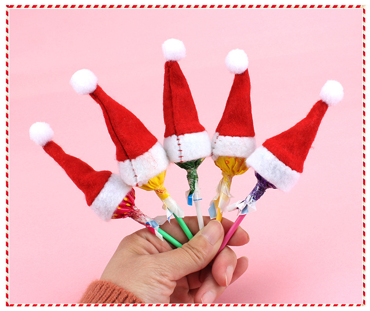 Christmas Decoration Supplies Children's Christmas Hat Christmas Lollipop Cap Christmas Non-Woven Fabric Mini Christmas Hat Christmas Hat Christmas Decoration Supplies Children's Christmas Hat Christmas Lollipop Cap Christmas Non-Woven Fabric Mini Christmas Hat Christmas Hat