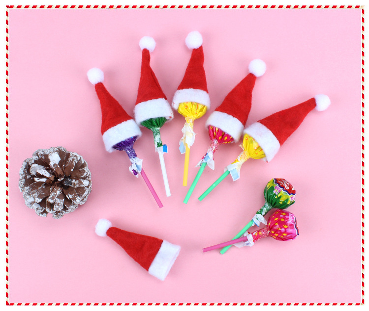 Christmas Decoration Supplies Children's Christmas Hat Christmas Lollipop Cap Christmas Non-Woven Fabric Mini Christmas Hat Christmas Hat Christmas Decoration Supplies Children's Christmas Hat Christmas Lollipop Cap Christmas Non-Woven Fabric Mini Christmas Hat Christmas Hat