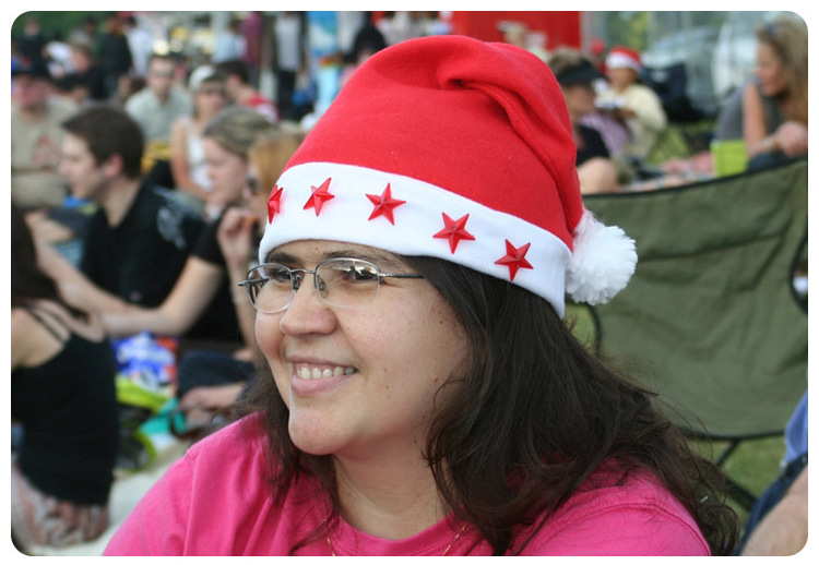 Christmas Hat with Light Christmas Christmas Hat Luminous Cap Lamp Cap Flashing Hat Five-Pointed Star Will Shine
