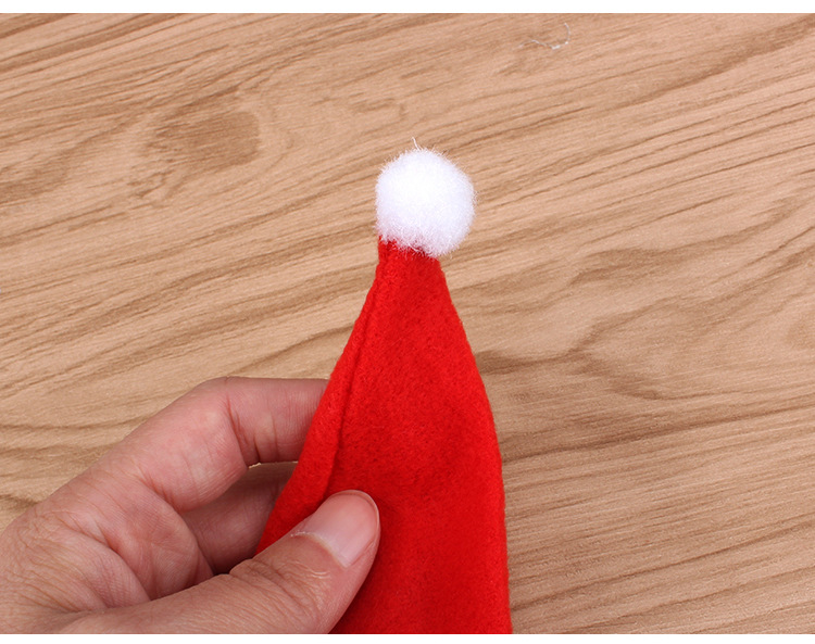 Christmas Small Hat Non-Woven Cap Christmas Hat Knife and Fork Set Christmas Wine Bottle Decoration Christmas Supplies Christmas Small Hat Non-Woven Cap Christmas Hat Knife and Fork Set Christmas Wine Bottle Decoration Christmas Supplies