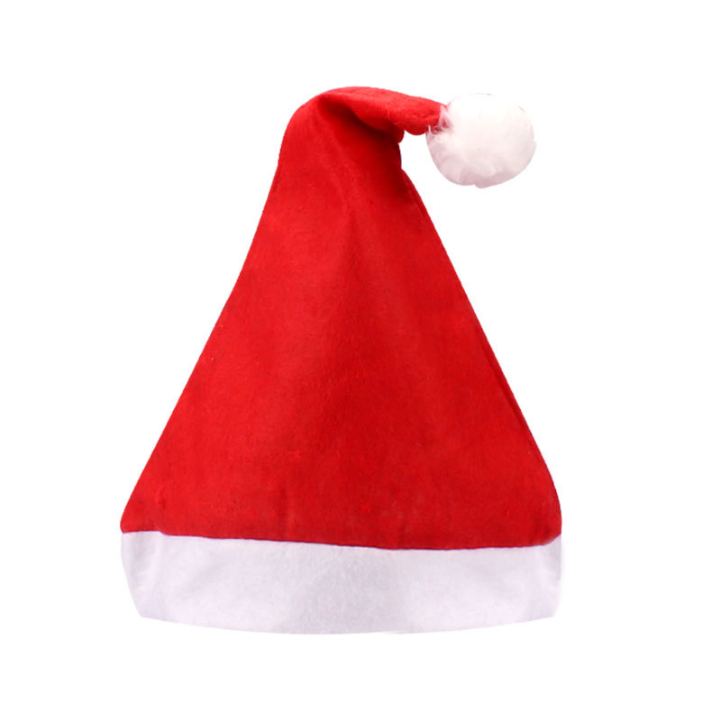Christmas Hat Ordinary Non-Woven Christmas Decorations Hat Children Adult Christmas Hat Factory Wholesale