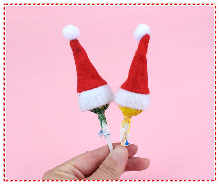 Christmas Decoration Supplies Children's Christmas Hat Christmas Lollipop Cap Christmas Non-Woven Fabric Mini Christmas Hat Christmas Hat Christmas Decoration Supplies Children's Christmas Hat Christmas Lollipop Cap Christmas Non-Woven Fabric Mini Christmas Hat Christmas Hat