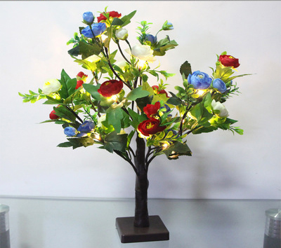 European and American hot products Led camellia tree lights Christmas garden decorative lights battery lights European and American hot products Led camellia tree lights Christmas garden decorative lights battery lights