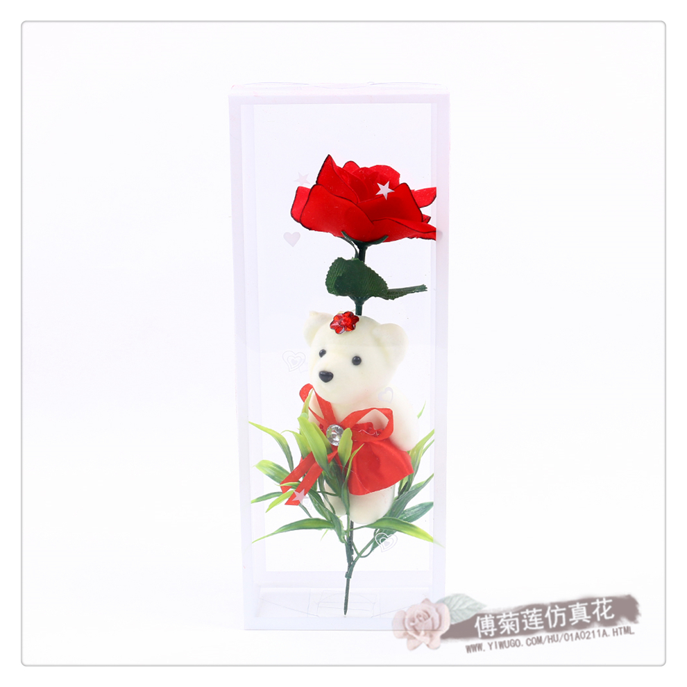 Artificial Bouquet Artificial Flower Rose Cute Bear Living Room Bedroom Wedding Display Home Ornamental Flower Living Room Decoration Artificial Bouquet Artificial Flower Rose Cute Bear Living Room Bedroom Wedding Display Home Ornamental Flower Living Room Decoration