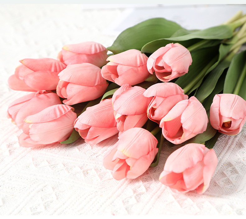 Lan Guifang High-End Artificial Flower Moist Feeling Tulip Photographic Ornaments Home Decorative Fake Flower Factory Direct Sales Lan Guifang High-End Artificial Flower Moist Feeling Tulip Photographic Ornaments Home Decorative Fake Flower Factory Direct Sales