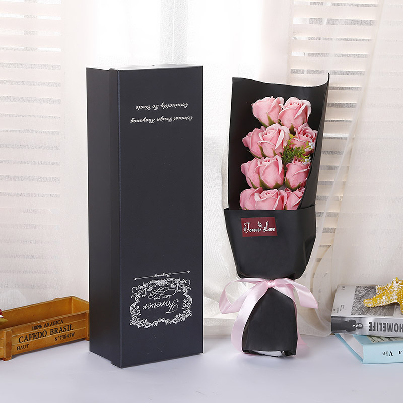 Valentine&#039;s Day Teacher&#039;s Day Wedding Gifts Soap Flower Gift Box Rose Artificial Flower