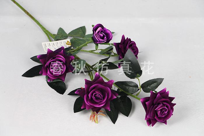 Artificial flower fleece small angle rose the rose home decor artificial flower corsage