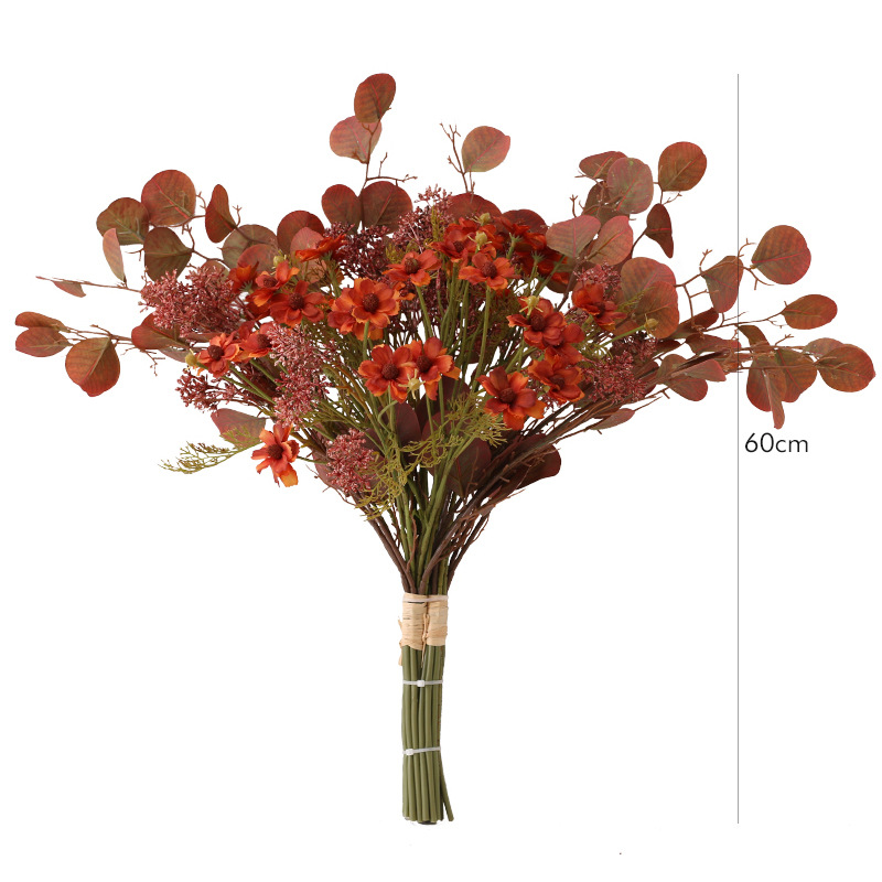 Big Bunch European Artificial Flower Simulation African Chrysanthemum Calliopsis Fake Flower Wedding Celebration Decoration Home Table Decoration