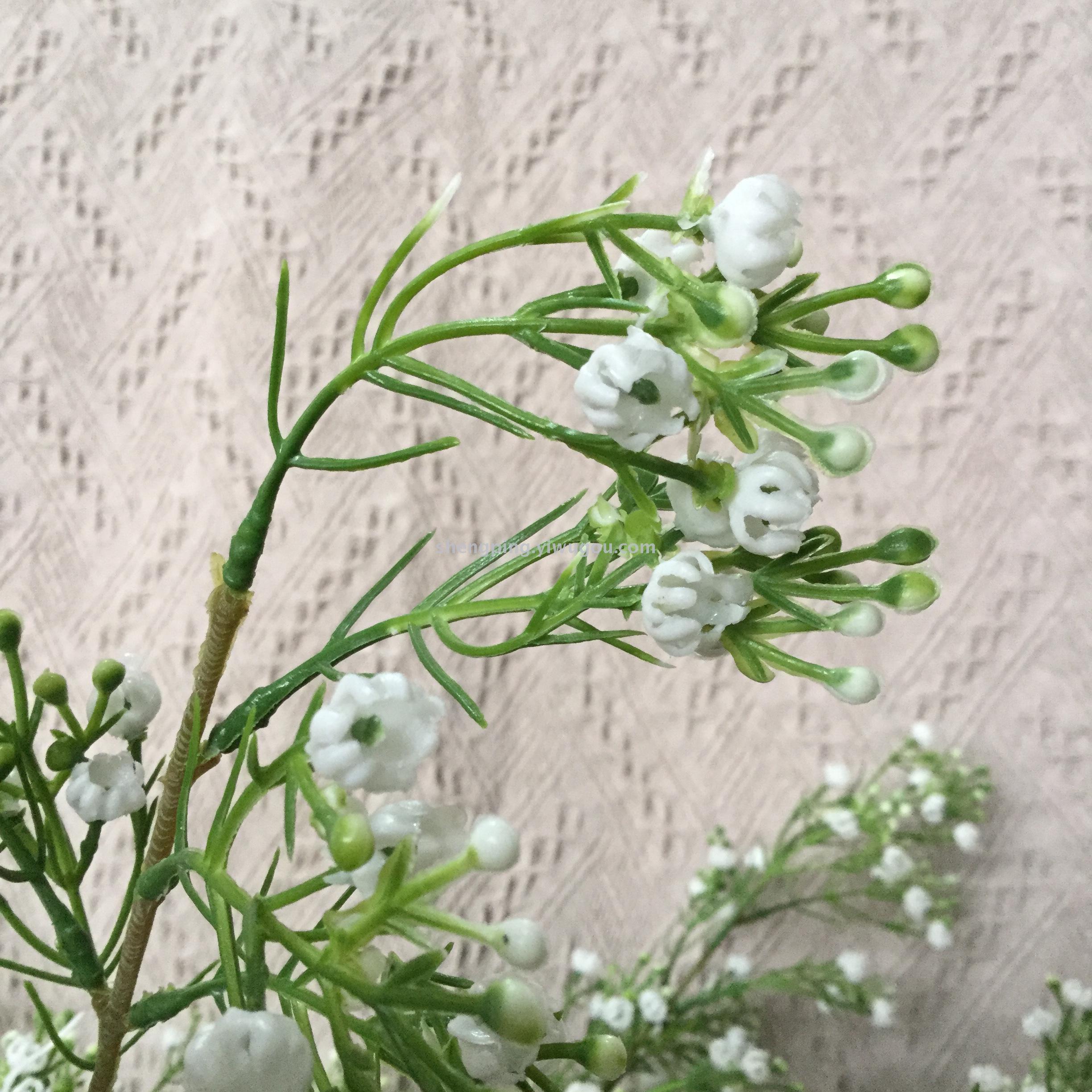 Artificial flower false flower white plastic sky star high handle wedding decoration home fresh rural wind