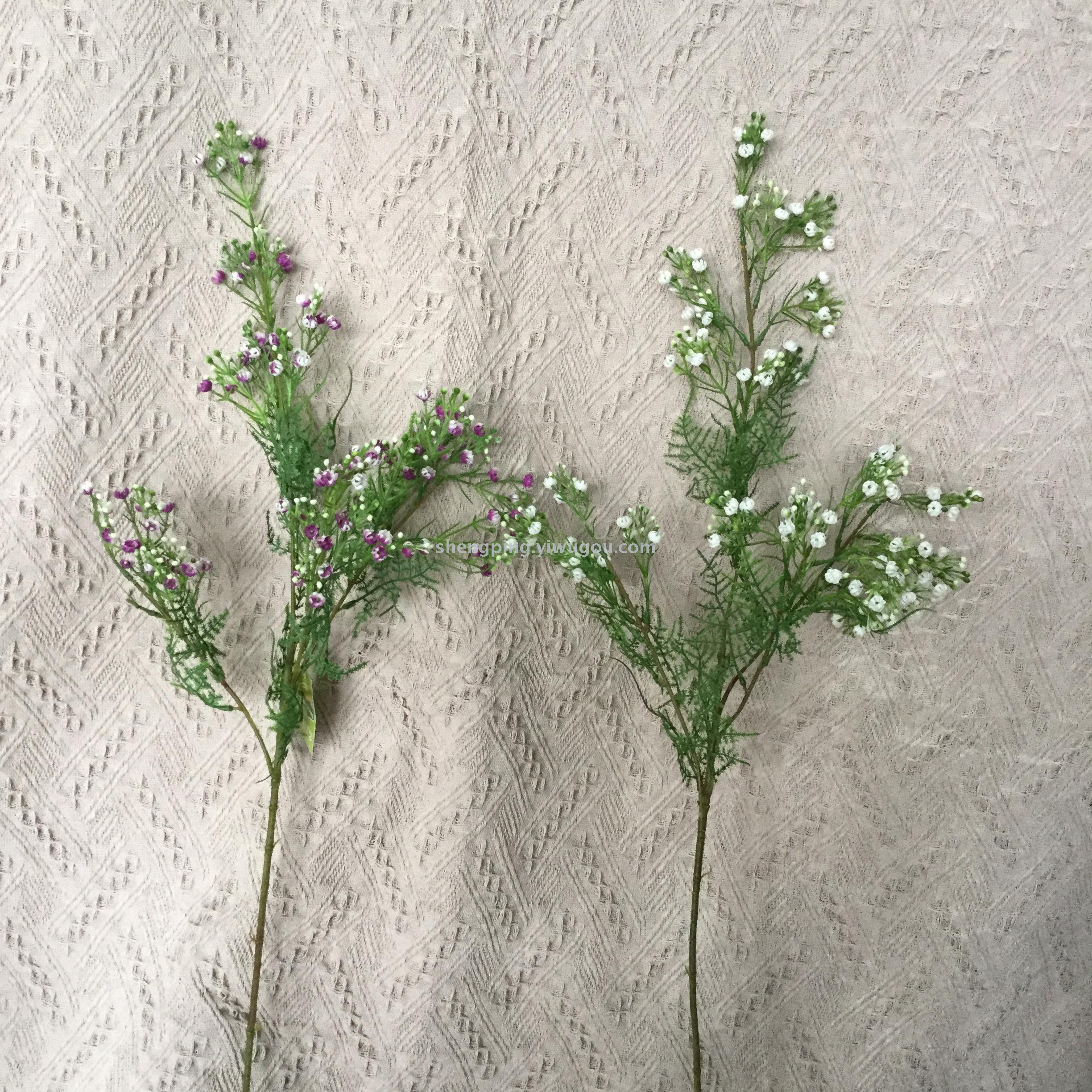 Artificial flower false flower white plastic sky star high handle wedding decoration home fresh rural wind