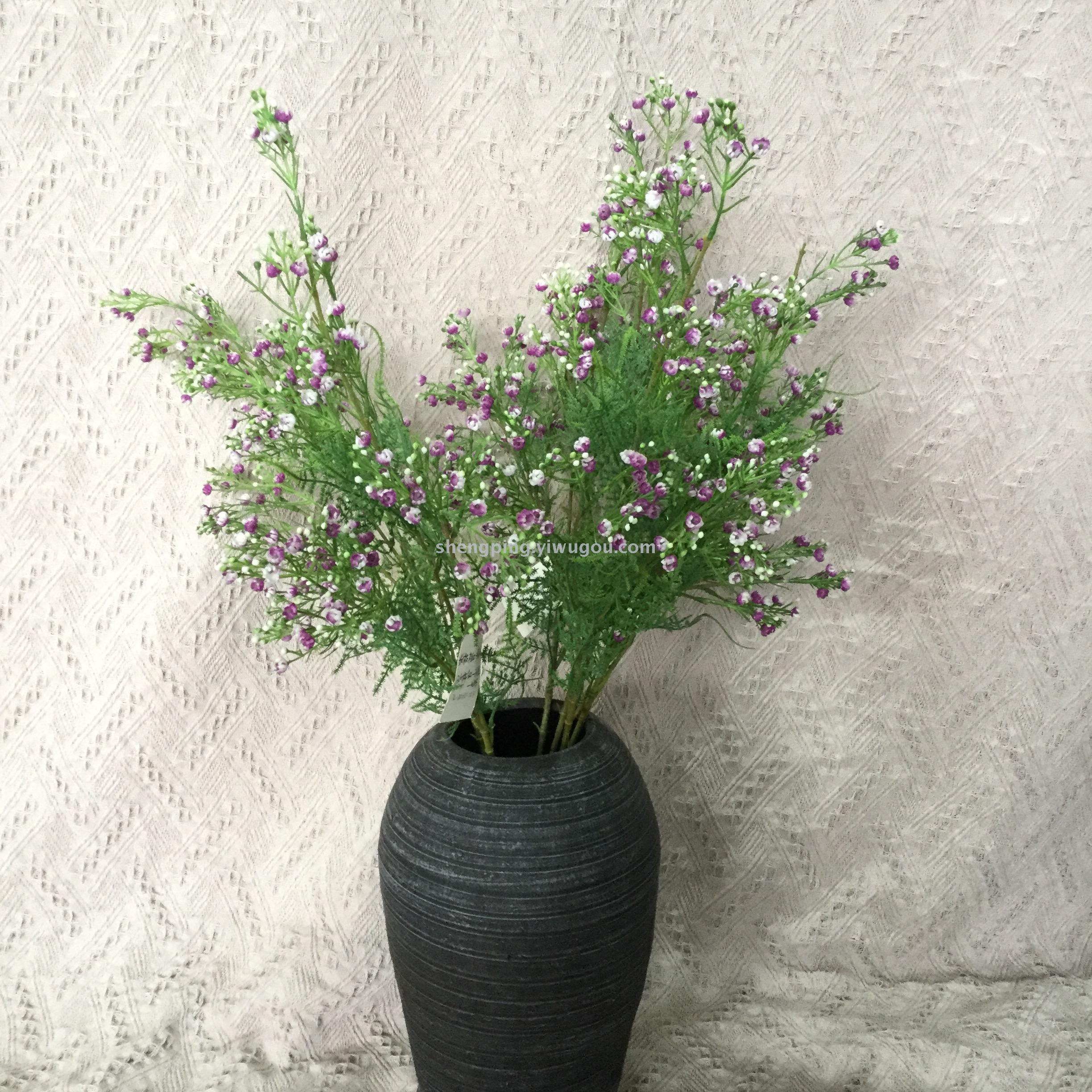 Artificial flower false flower white plastic sky star high handle wedding decoration home fresh rural wind