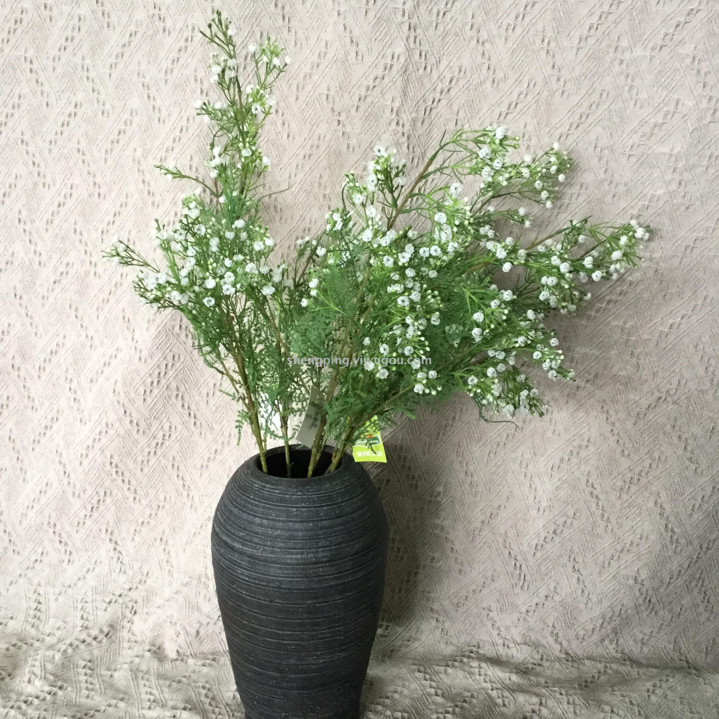 Artificial flower false flower white plastic sky star high handle wedding decoration home fresh rural wind