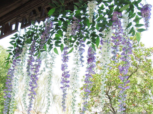 Extended simulation simulation Wistaria, Wisteria flower artificial flower douhua artificial flower silk flower hanging watercress flower Extended simulation simulation Wistaria, Wisteria flower artificial flower douhua artificial flower silk flower hanging watercress flower