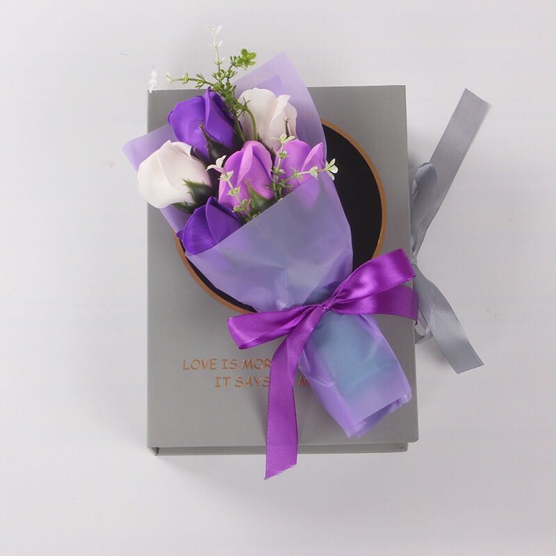 Teacher&#039;s Day Valentine&#039;s Day Christmas Mother&#039;s Day Gift Book Rose Soap Flower Artificial Flower