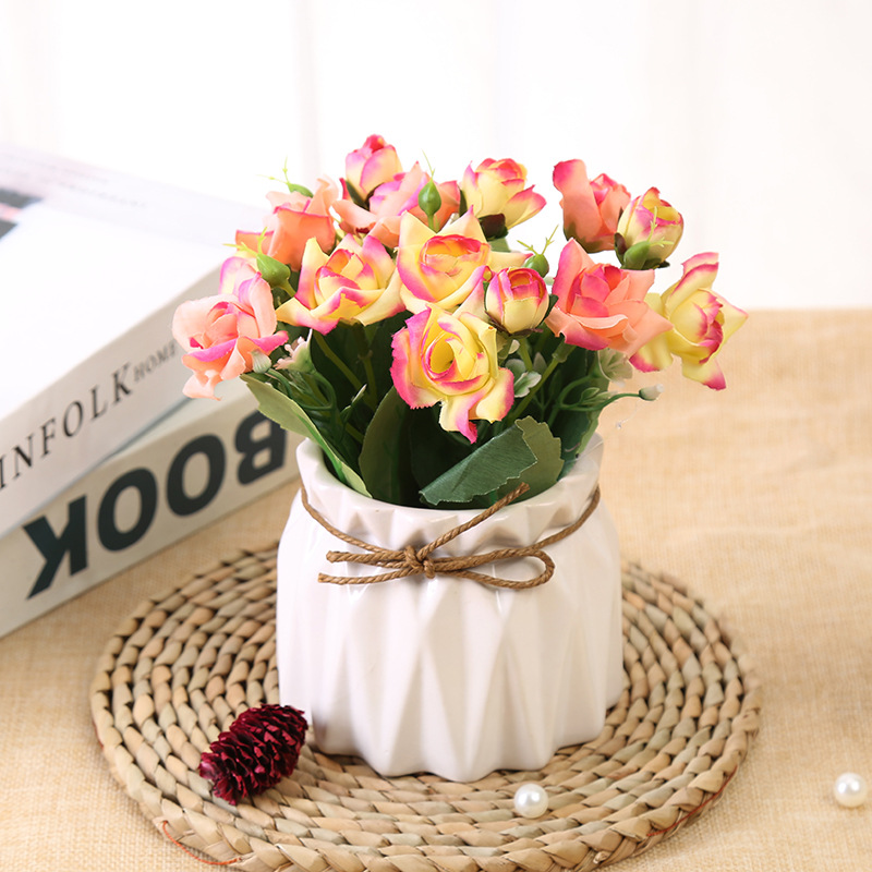 Shop Office Showcase Decoration Simulation Potted Small Ornaments Greenery and Fake Flowers Plant Living Room Artificial Flower Wholesale Shop Office Showcase Decoration Simulation Potted Small Ornaments Greenery and Fake Flowers Plant Living Room Artificial Flower Wholesale