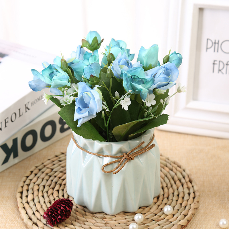 Shop Office Showcase Decoration Simulation Potted Small Ornaments Greenery and Fake Flowers Plant Living Room Artificial Flower Wholesale Shop Office Showcase Decoration Simulation Potted Small Ornaments Greenery and Fake Flowers Plant Living Room Artificial Flower Wholesale