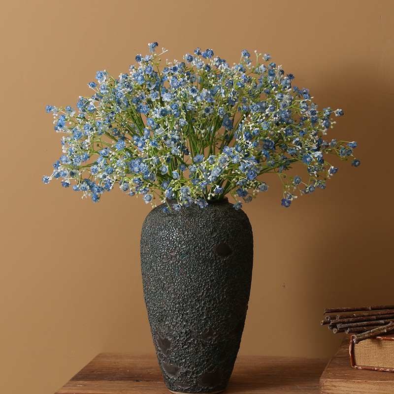 Artificial Starry Sky Bridal Wedding Decorative Hand Bouquet Pu Soft Rubber Hand Feeling Five-Fork Starry Sky Artificial Flower