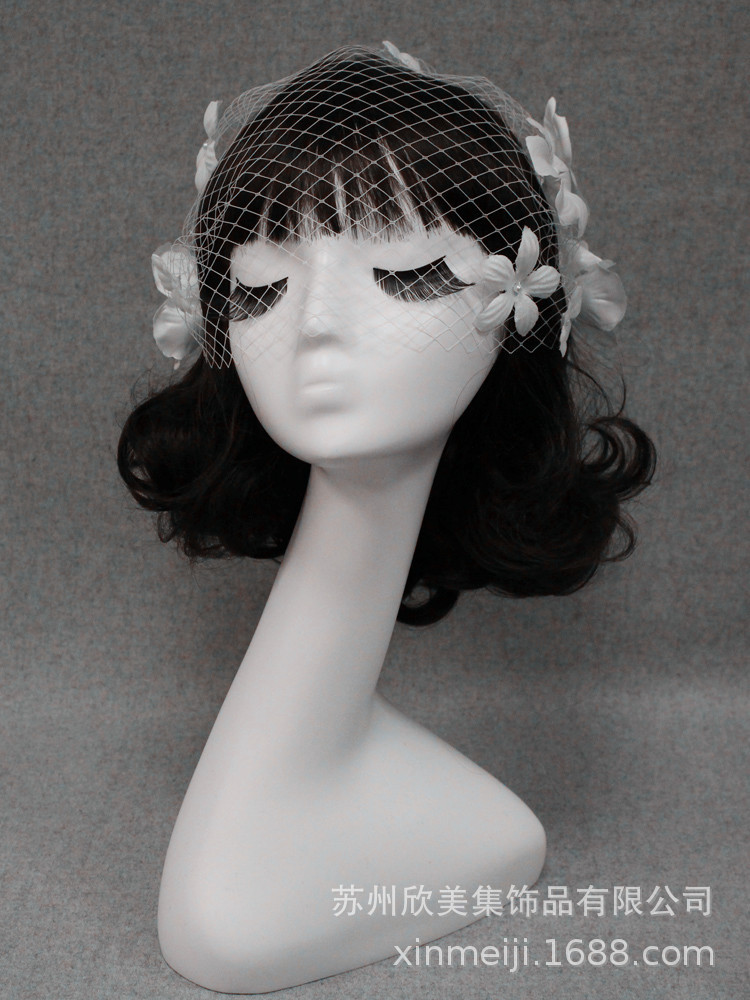 Hair Comb Flower Bridal Veil Style Large Meshed Net Net Wedding Dress Veil Photographic Studio Modelling Accessories