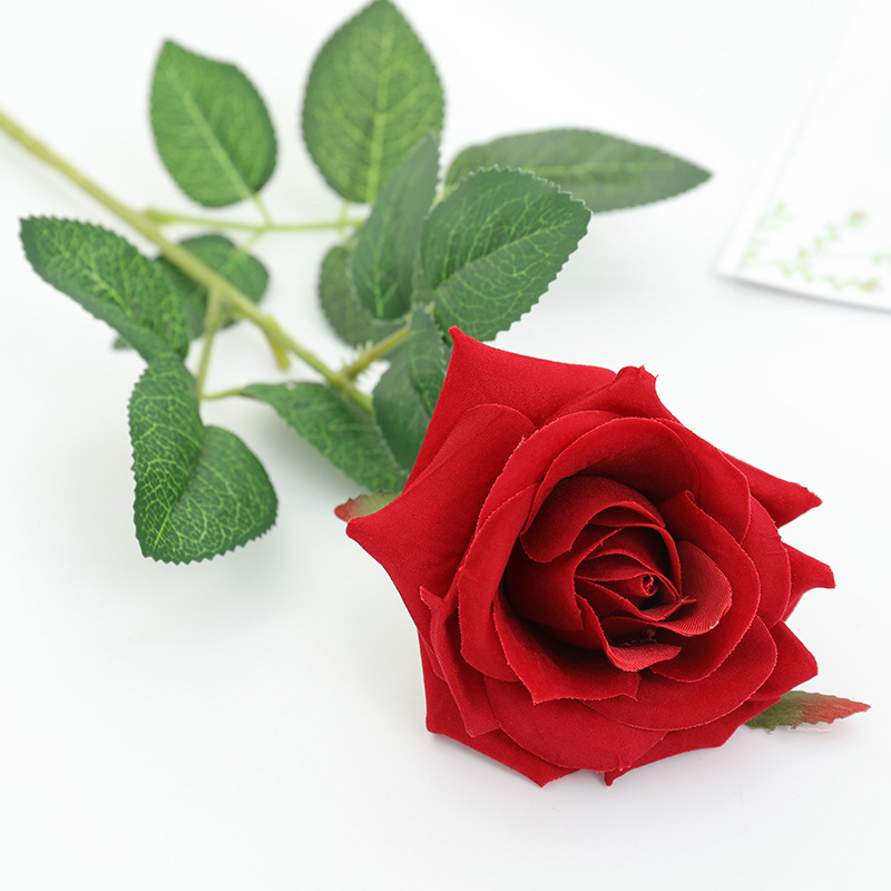 Artificial Rose Home Decoration Emulational Flower Decoration Wedding Bride Hand Holding Fake Flower Bounce Ball Bouquet Fake Rose