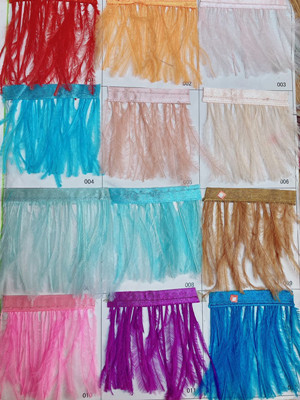 Factory in Stock 50-55cm White Ostrich Feather Wedding Home Furnishing Decoration Flower Arrangement Feather Lamp Color Feather