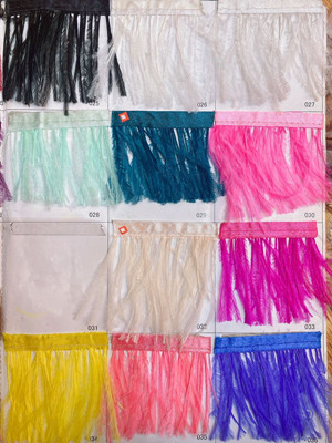 Factory in Stock 50-55cm White Ostrich Feather Wedding Home Furnishing Decoration Flower Arrangement Feather Lamp Color Feather