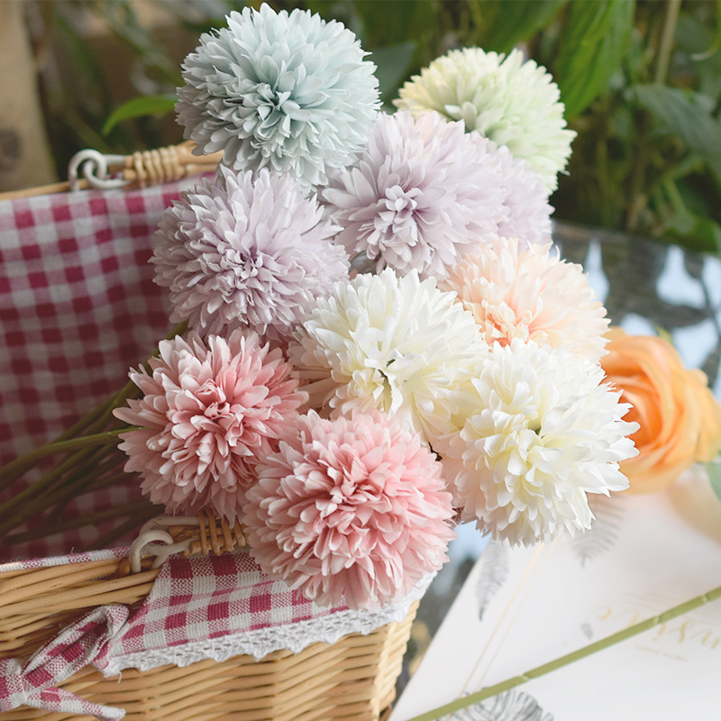 Style Home Ornamental Flower Wedding Simulation Flower Dandelion Hyacinth Plastic Flowers Photography Set Fake Flower Style Home Ornamental Flower Wedding Simulation Flower Dandelion Hyacinth Plastic Flowers Photography Set Fake Flower