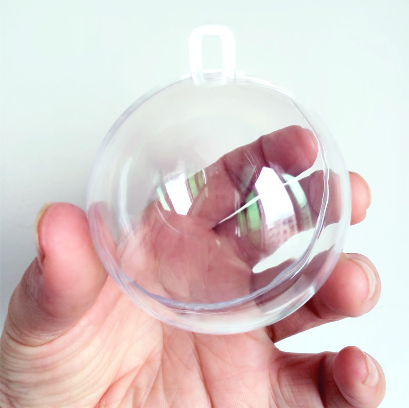 Hollow Ball Two Halves Can Be Opened and Closed Wedding Candy Christmas Mall Decoration Hanging Ball Eternal Flower Ball