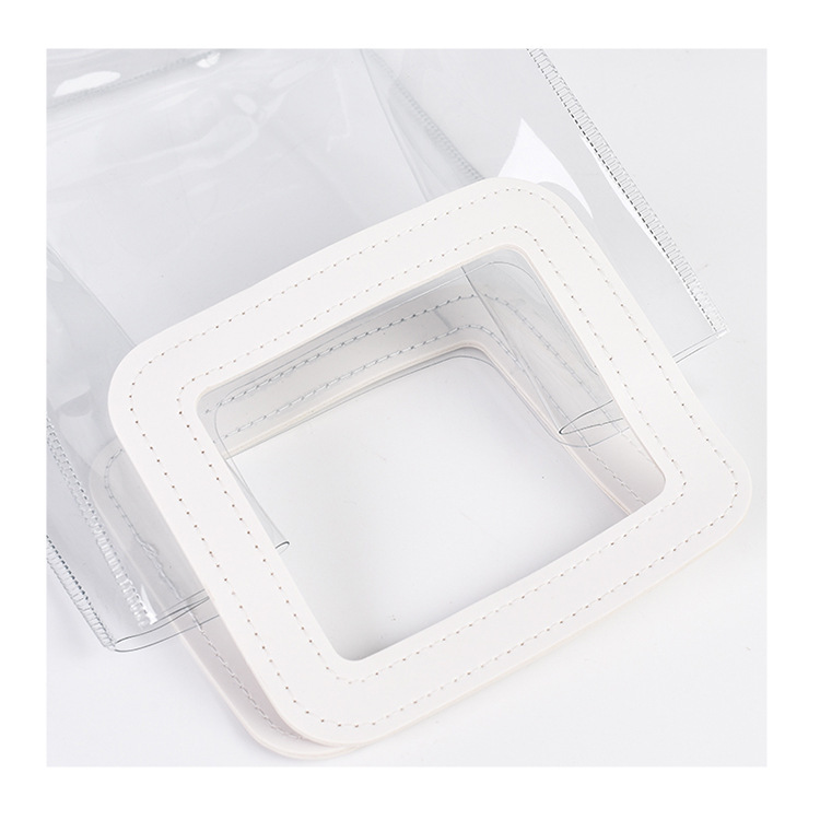 Customized Ins Flowers Wedding Candy Gift Plastic Gift Bag Transparent PvE Handbag Denture Mechanic Station