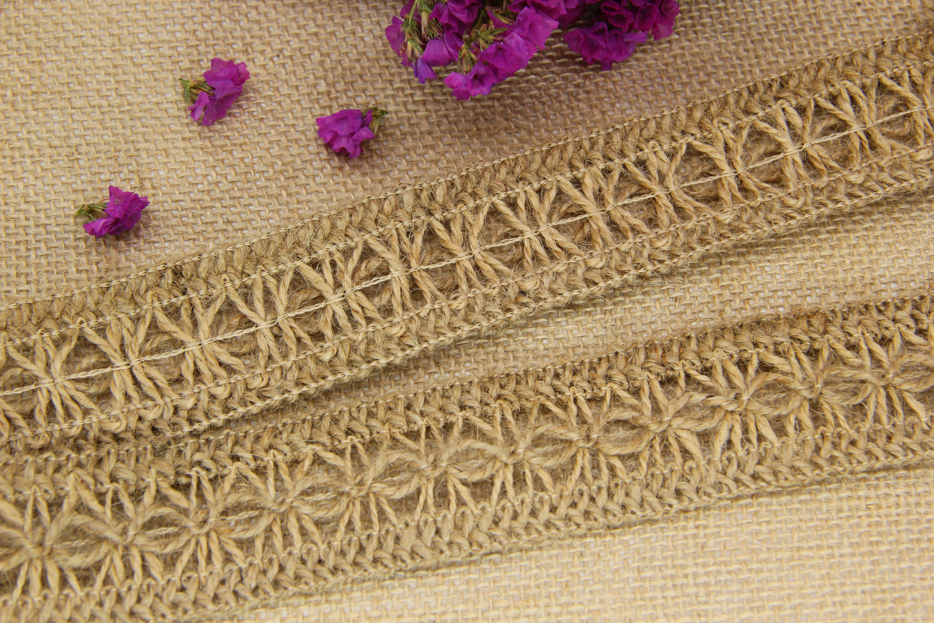 Hemp flowers decorated hand diy craft accessories wedding decoration