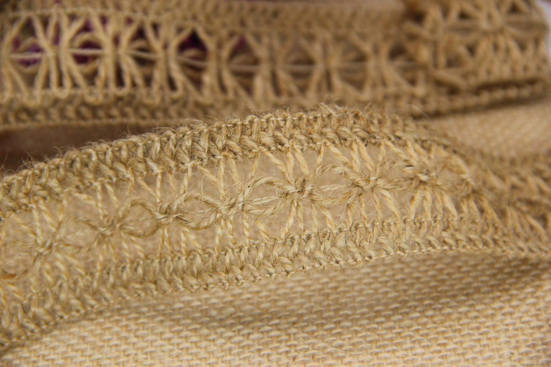 Hemp flowers decorated hand diy craft accessories wedding decoration