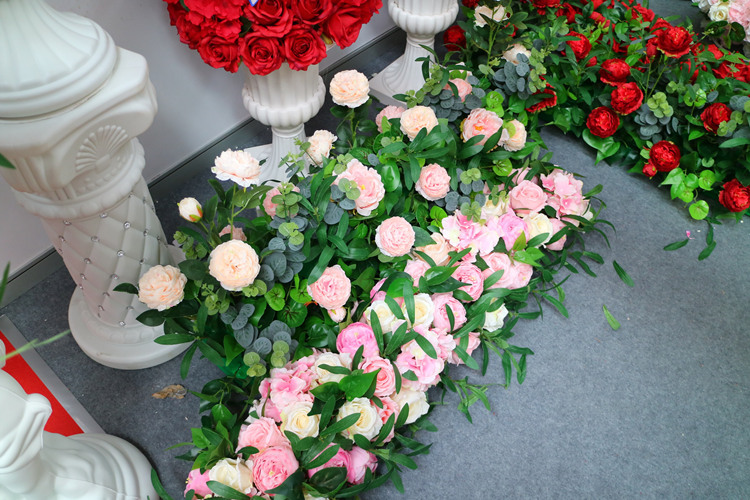 Western Rose Wedding Celebration Decoration Artificial Flower Artificial Flower European-Style Core 3 Peony Wholesale Origin Supply
